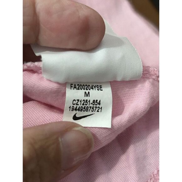 Nike Girls Medium Pink Cropped Short Sleeve T-Shirt JUST DO IT - Picture 5 of 5